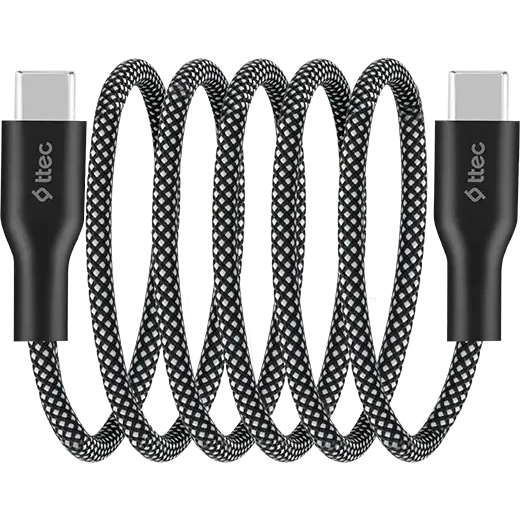 Кабель USB Type-C - USB Type-C, 1м, ttec 2DK61S Black - фото 3