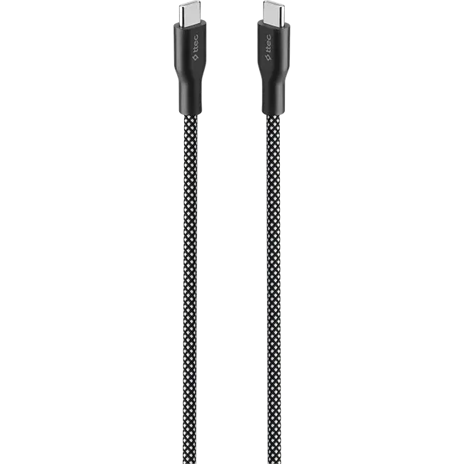 Кабель USB Type-C - USB Type-C, 1м, ttec 2DK61S Black - фото 5