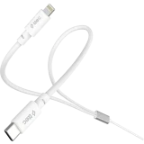 Кабель USB Type-C - USB Type-C/Lightning, 1.2м, ttec 2DK64B White