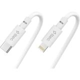 Кабель USB Type-C - USB Type-C/Lightning, 1.2м, ttec 2DK64B White