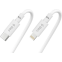 Кабель USB Type-C - USB Type-C/Lightning, 1.2м, ttec 2DK64B White - фото 5