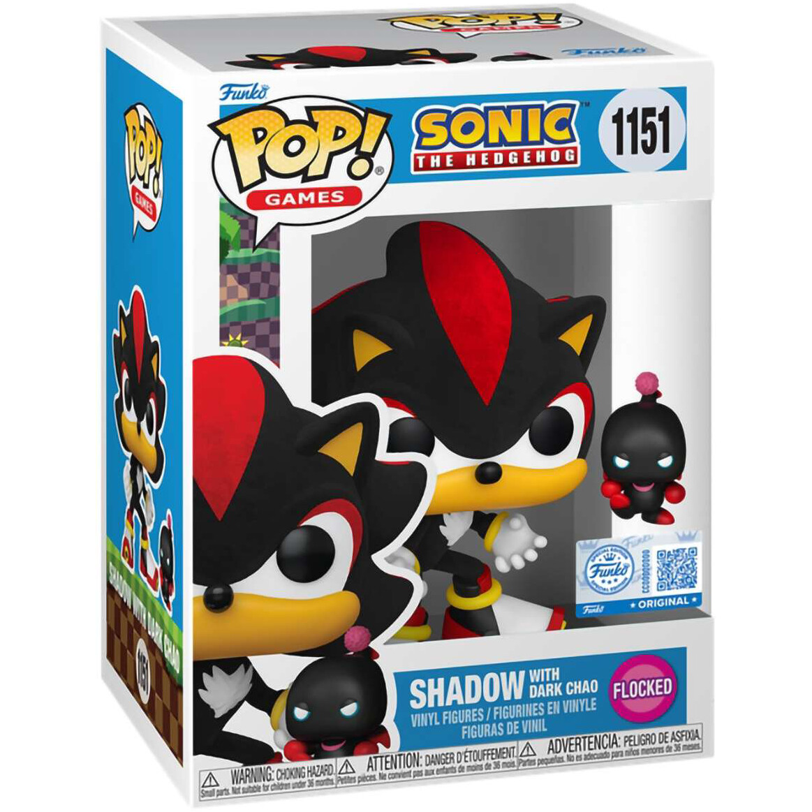 Фигурка Funko POP! Games Sonic the Hedgehog Shadow with Dark Chao - 91752 - фото 2