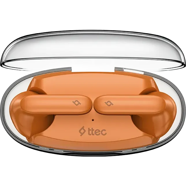 Гарнитура ttec AirBeat Glace Coral Orange - 2KM170MT - фото 3