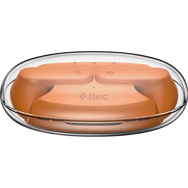 Гарнитура ttec AirBeat Glace Coral Orange - 2KM170MT - фото 6