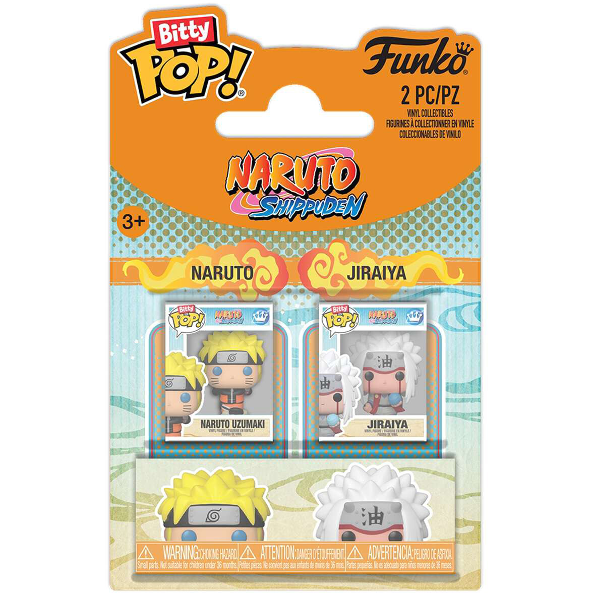 Фигурка Funko Bitty POP! Naruto Shippuden Naruto & Jiraiya 2PK - 92842