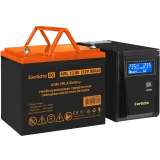 ИБП + батарея ExeGate SineTower SZ-600.LCD.AVR.1SH + HRL 12-80 (80Ач) (EX296779RUS)
