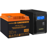 ИБП + батарея ExeGate SineTower SZ-600.LCD.AVR.1SH + HRL 12-45 (45Ач) (EX296772RUS)