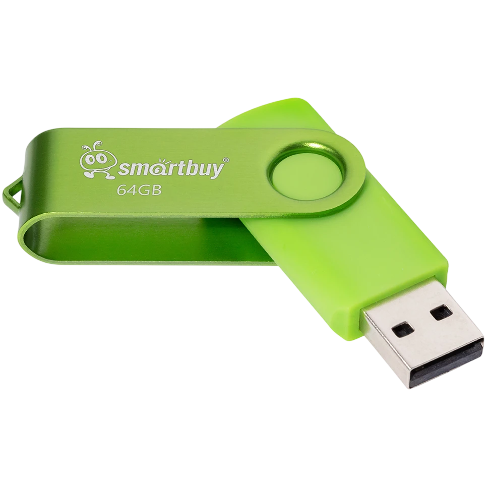 USB Flash накопитель 64GB SmartBuy Twist Acid Green (SB064GB2TWAG)
