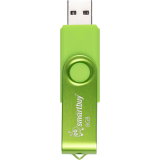 USB Flash накопитель 8GB SmartBuy Twist Acid Green (SB008GB2TWAG)