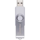 USB Flash накопитель 32GB SmartBuy Twist White/Silver (SB032GB2TWW)