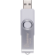 USB Flash накопитель 64GB SmartBuy Twist White/Silver (SB064GB2TWW) - фото 2