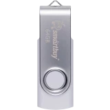USB Flash накопитель 64GB SmartBuy Twist White/Silver (SB064GB2TWW)