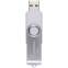 USB Flash накопитель 8GB SmartBuy Twist White/Silver (SB008GB2TWW) - фото 2