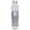 USB Flash накопитель 4GB SmartBuy Twist White/Silver (SB004GB2TWW) - фото 2