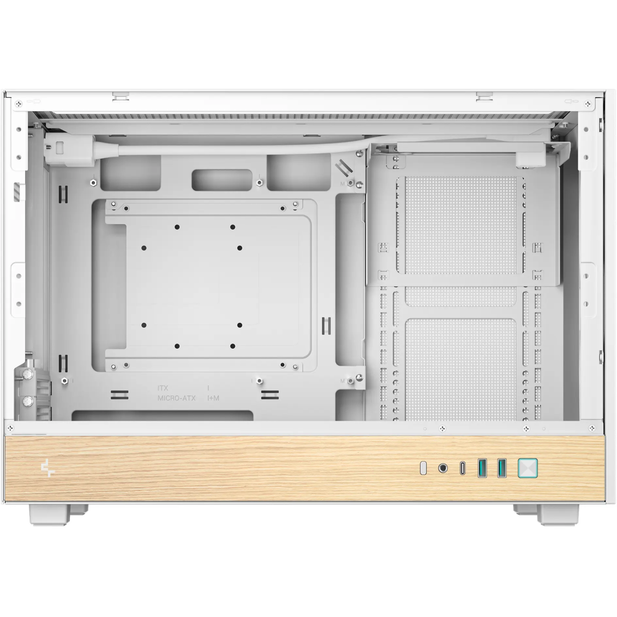 Корпус DeepCool CH260 Wood White -  R-CH260-WHNWM0-G-1 - фото 5