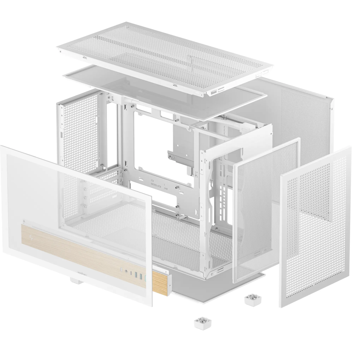Корпус DeepCool CH260 Wood White -  R-CH260-WHNWM0-G-1 - фото 10
