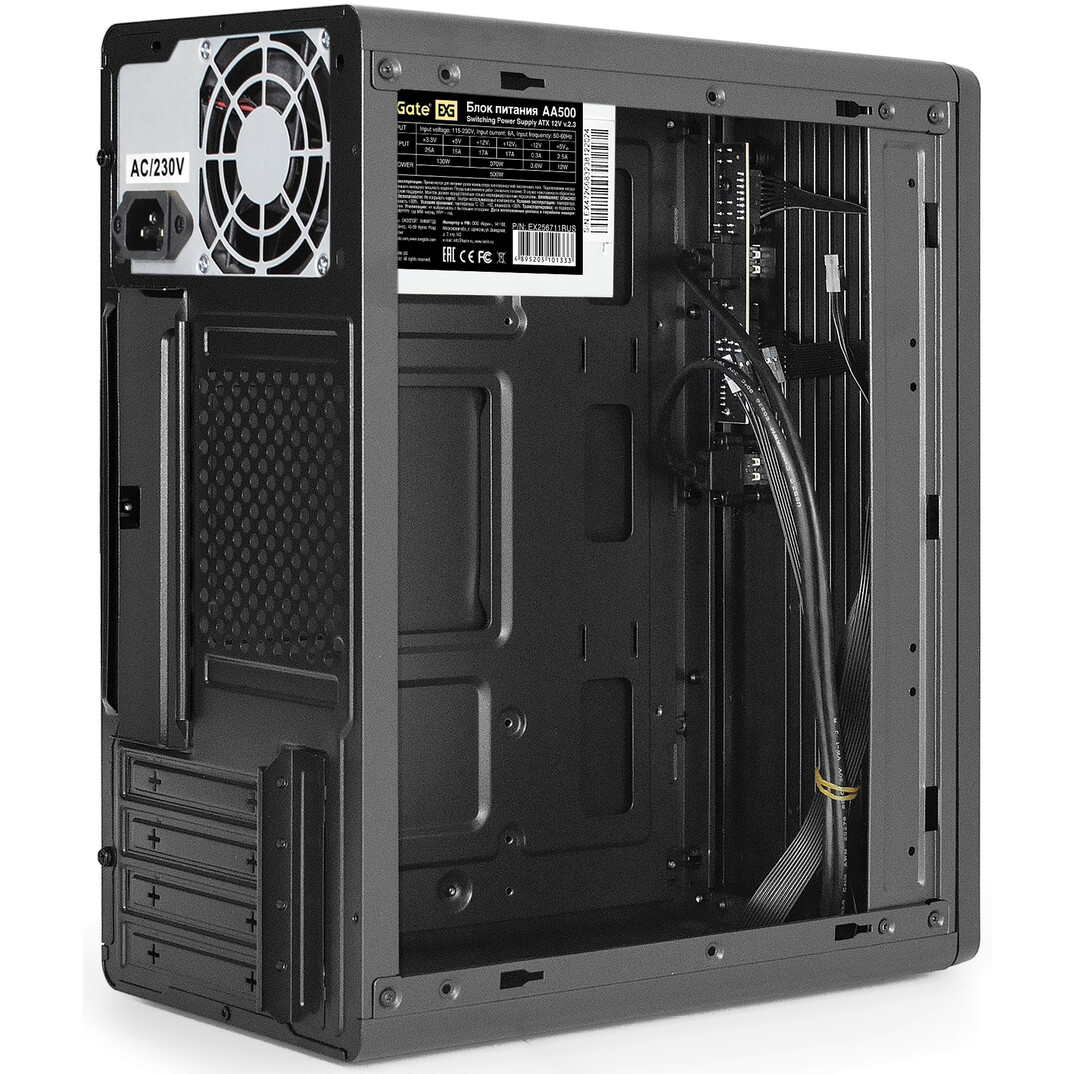 Корпус ExeGate BAA-503U2-AA500 500W Black - EX300616RUS - фото 5