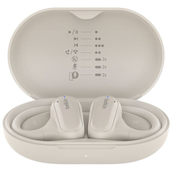 Гарнитура Belkin SoundForm ClearFit Open-Ear Sand - AUC013ctSA - фото 3