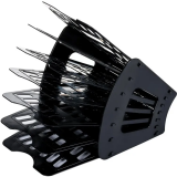 Лоток для бумаг BRAUBERG Basic Black (237019)