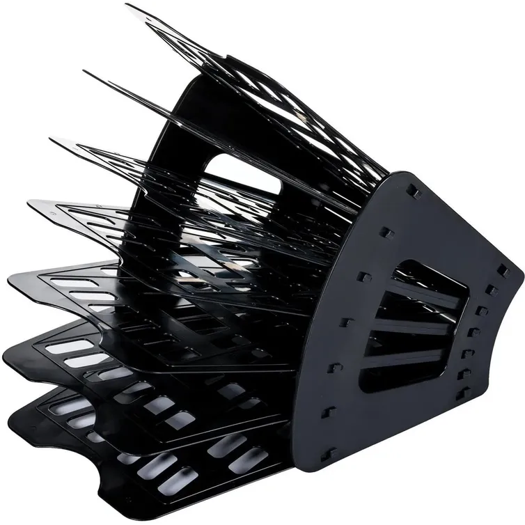Лоток для бумаг BRAUBERG Basic Black - 237019