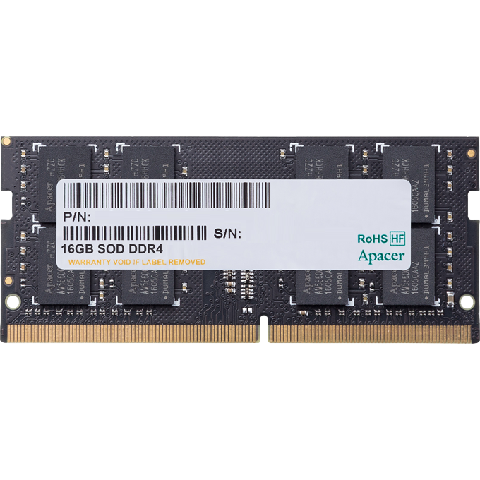 Оперативная память 16GB DDR4 2666MHz Apacer SO-DIMM (AS16GGB26CRBBGH)
