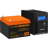 ИБП + батарея ExeGate SineTower SZ-600.LCD.AVR.1SH + HRL 12-26 (26Ач) (EX296767RUS)