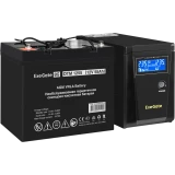 ИБП + батарея ExeGate SineTower SZ-600.LCD.AVR.1SH + DTM 1255 (55Ач) (EX296773RUS)