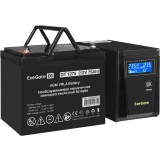 ИБП + батарея ExeGate SineTower SZ-600.LCD.AVR.1SH + DT 1275 (75Ач) (EX296777RUS)