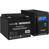 ИБП + батарея ExeGate SineTower SZ-600.LCD.AVR.1SH + DT 1240 (40Ач) (EX296770RUS)