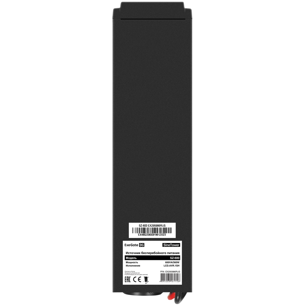 ИБП + батарея ExeGate SineTower SZ-600.LCD.AVR.1SH + DT 1240 (40Ач) - EX296770RUS - фото 4