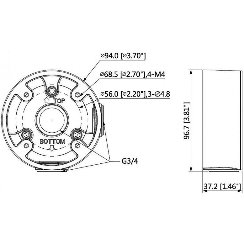 Монтажная коробка Dahua DH-PFA13A-E - фото 7