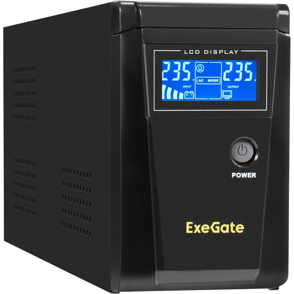 ИБП ExeGate SineTower SZ-600.LCD.AVR.1SH + DT 1226 (26Ач) - EX296766RUS - фото 2