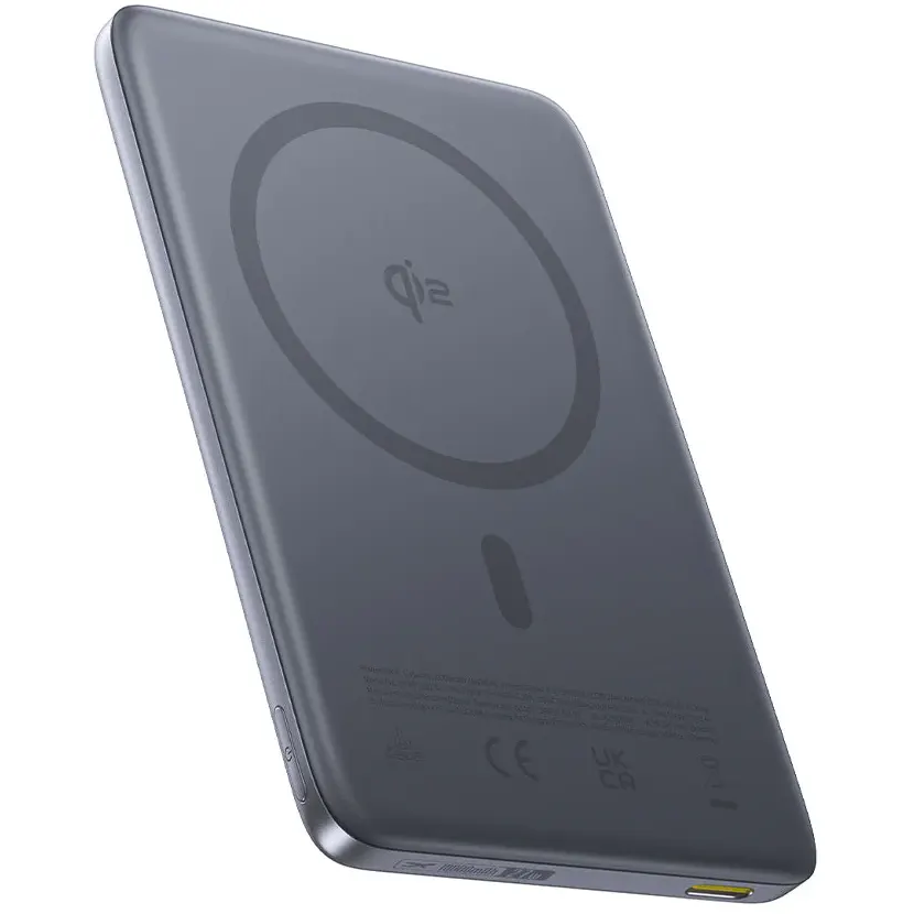 Внешний аккумулятор Baseus PicoGo Ultra-Slim Qi2 10000mAh 27W Space Grey - E0027200