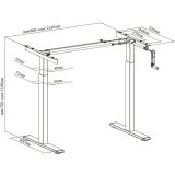 Подстолье Cactus CS-MDF-BK