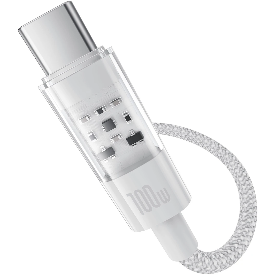 Кабель USB - USB Type-C, 1м, Baseus CB000094 White - P10373002211-00 - фото 3