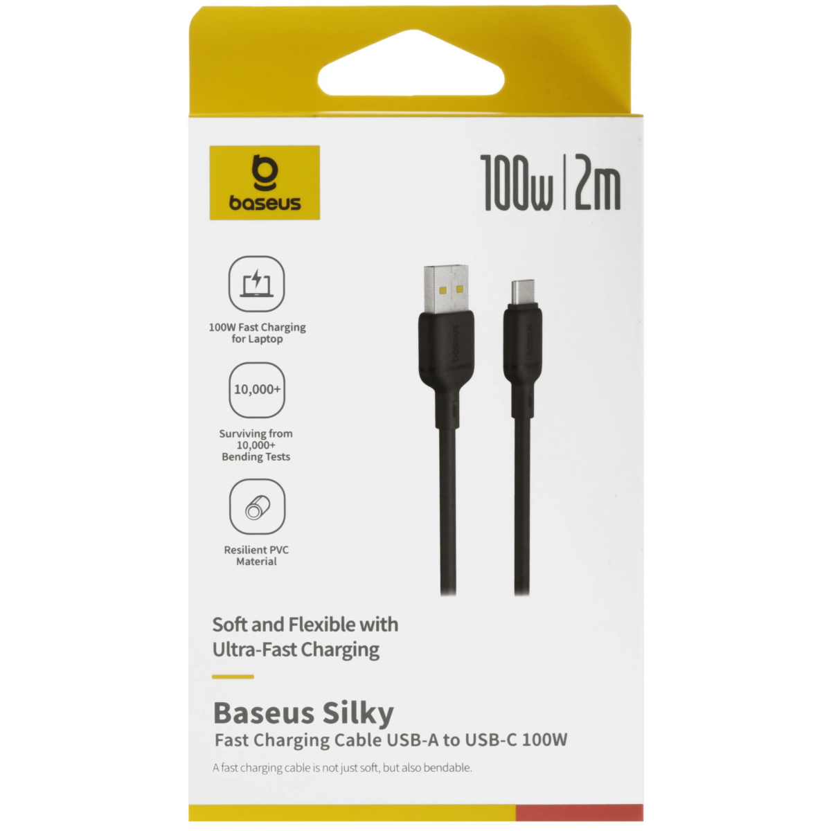 Кабель USB - USB Type-C, 2м, Baseus CB000113 Black - P10377703113-01 - фото 6