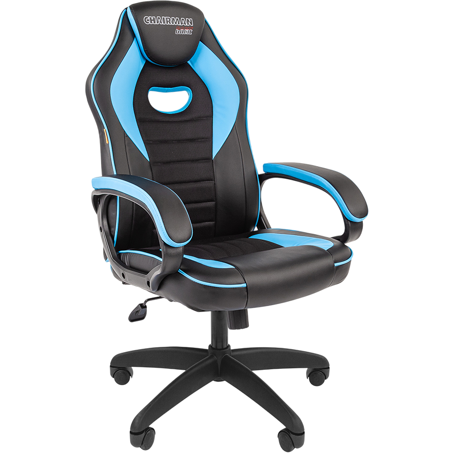 Игровое кресло Chairman Game 16 Black/Blue (7213488) - 00-07213488