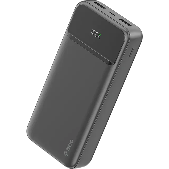 Внешний аккумулятор ttec ReCharger LCD 20.000mAh 20W Black - 2BB268S