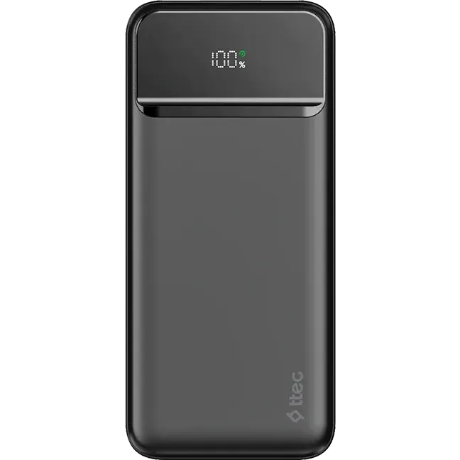 Внешний аккумулятор ttec ReCharger LCD 20.000mAh 20W Black - 2BB268S - фото 2