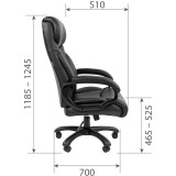 Офисное кресло Chairman 401 ЭКО Black (00-07217538)