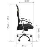 Офисное кресло Chairman 610 Black (7123276) (00-07123276)