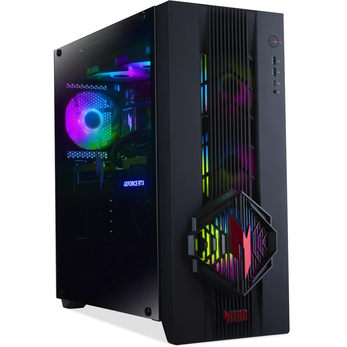 Настольный компьютер Acer Nitro 70 AMD N70X3D-100 (DG.E5ACD.008)
