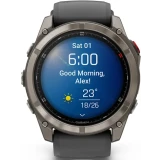 Умные часы Garmin fenix 8 Pro 51mm Sapphire Titanium with Graphite/Black Silicone Band (010-03199-11)