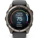 Умные часы Garmin fenix 8 Pro 51mm Sapphire Titanium with Graphite/Black Silicone Band (010-03199-11)