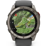 Умные часы Garmin fenix 8 Pro 51mm Sapphire Titanium with Graphite/Black Silicone Band (010-03199-11)