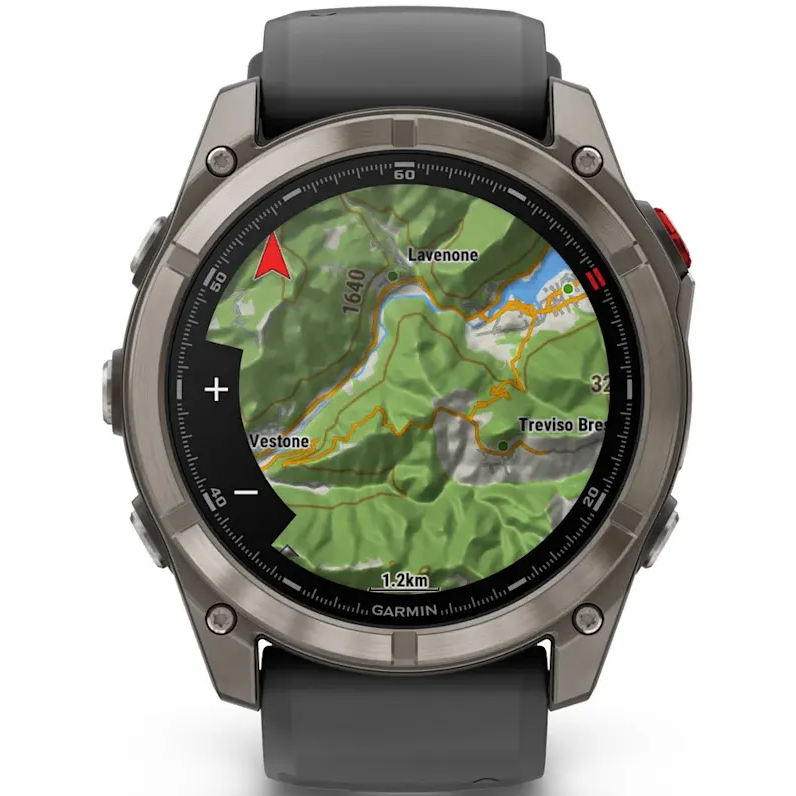 Умные часы Garmin fenix 8 Pro 51mm Sapphire Titanium with Graphite/Black Silicone Band - 010-03199-11 - фото 6