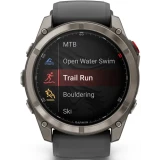 Умные часы Garmin fenix 8 Pro 51mm Sapphire Titanium with Graphite/Black Silicone Band (010-03199-11)
