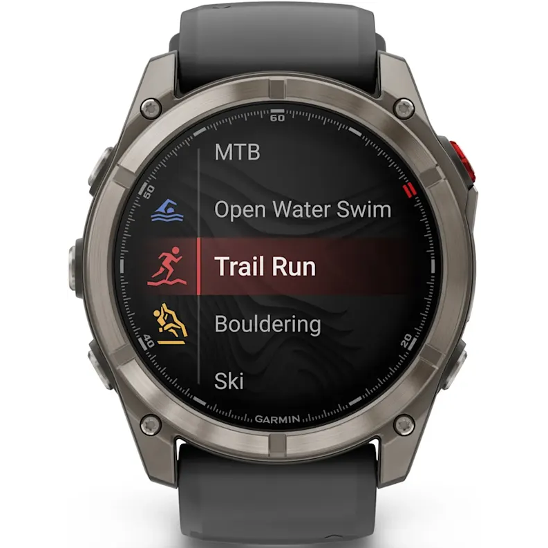 Умные часы Garmin fenix 8 Pro 51mm Sapphire Titanium with Graphite/Black Silicone Band - 010-03199-11 - фото 7