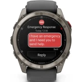 Умные часы Garmin fenix 8 Pro 51mm Sapphire Titanium with Graphite/Black Silicone Band (010-03199-11)