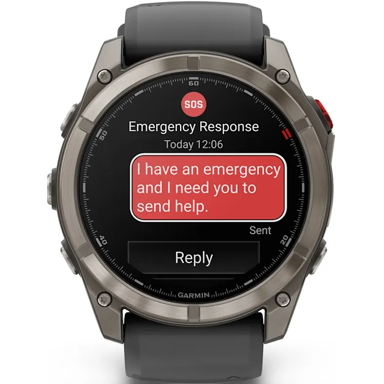 Умные часы Garmin fenix 8 Pro 51mm Sapphire Titanium with Graphite/Black Silicone Band - 010-03199-11 - фото 8